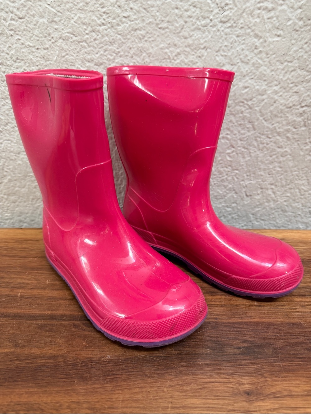 Kids Waterproof Pink Rain Boots size 11-12